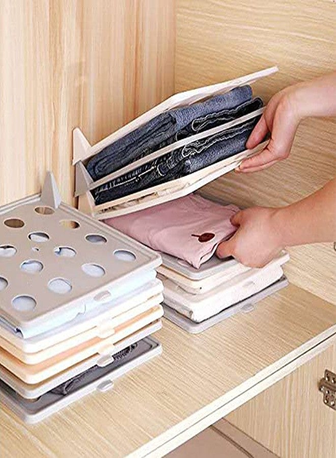 mechdel Plastic Closet Drawer Wardrobe Organizer Cabinet Folding Board for Shirts, T-Shirt, Jeans, Storage Rack (Pack of 20 Sheets) (Gray) - Image 5